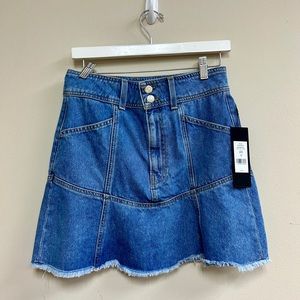 NWT- Veronica Beard Denim mini skirt